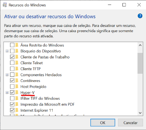 Ativando o WSL